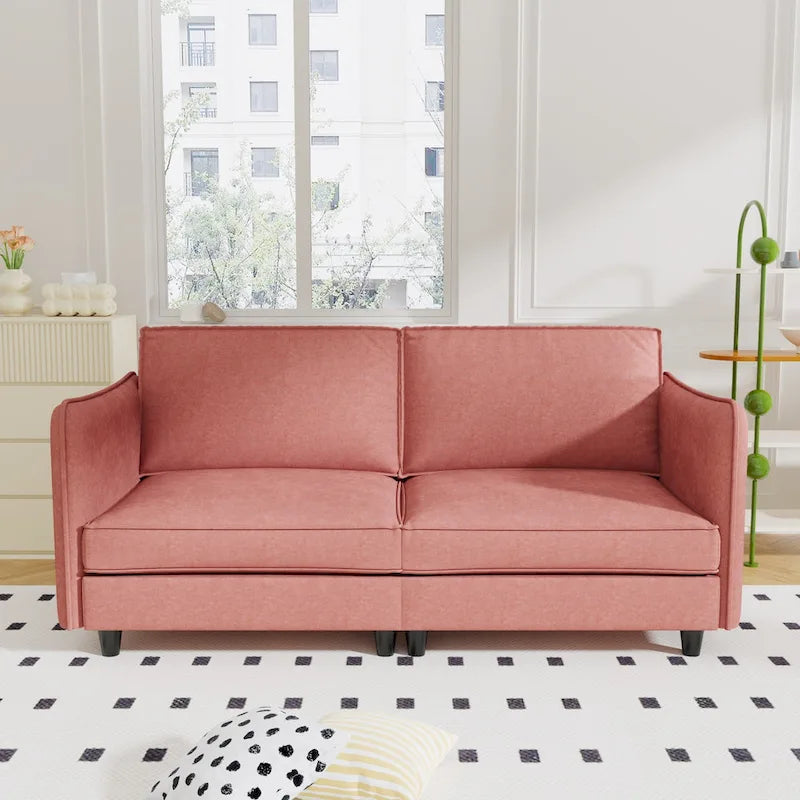 Canapé deux places de 74,27 po au design moderne du milieu du siècle