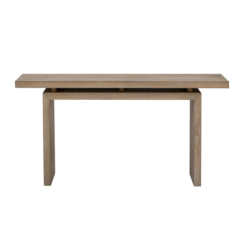 Console flottante de 59 pouces avec placage en frêne