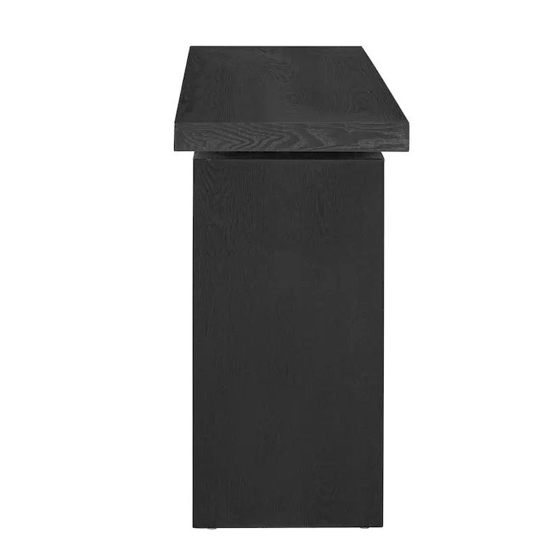 Console flottante de 59 pouces avec placage en frêne