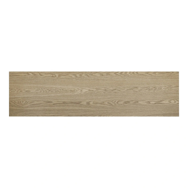 Console d'inspiration vintage, placage en bois de frêne avec pieds en T pour bureau, entrée, couloir, salon