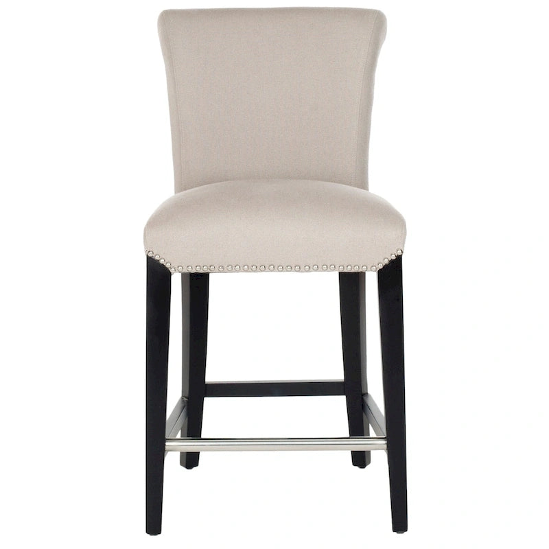 Tabouret de comptoir en similicuir noir 23 pouces - 18.7 l x 23 P x 36.4 H - 19Lx23Px36H