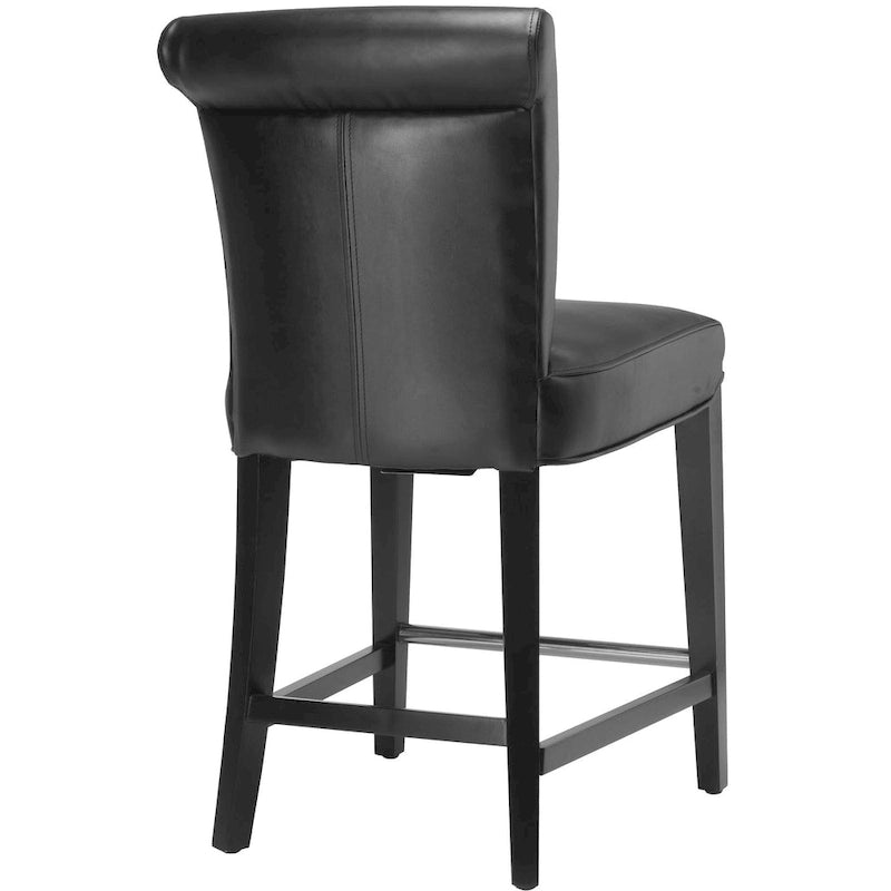 Tabouret de comptoir en similicuir noir 23 pouces - 18.7 l x 23 P x 36.4 H - 19Lx23Px36H
