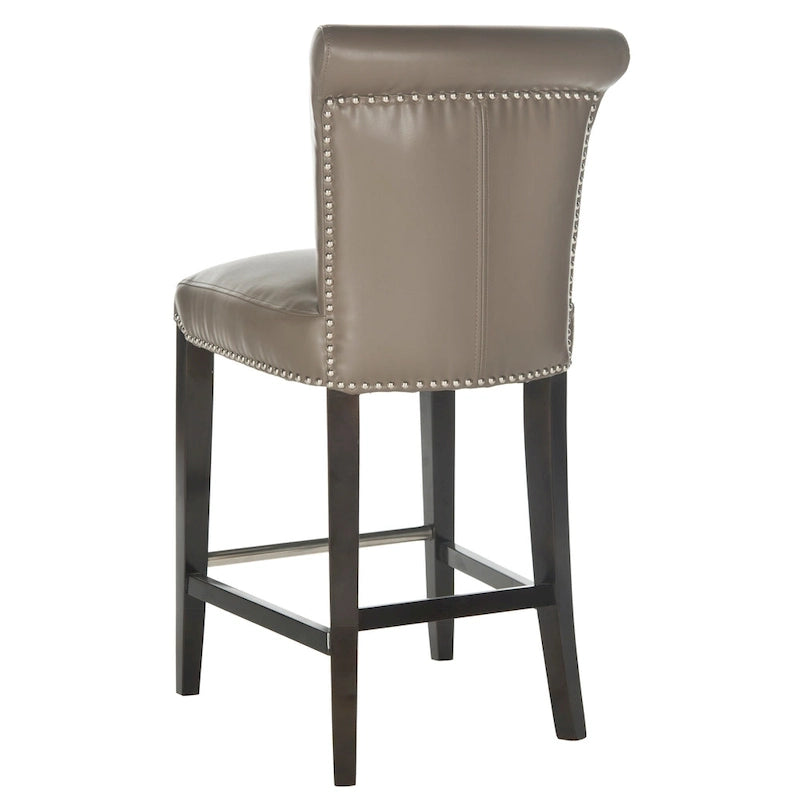 Tabouret de comptoir en similicuir noir 23 pouces - 18.7 l x 23 P x 36.4 H - 19Lx23Px36H