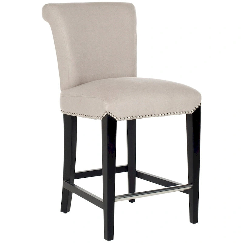 Tabouret de comptoir en similicuir noir 23 pouces - 18.7 l x 23 P x 36.4 H - 19Lx23Px36H