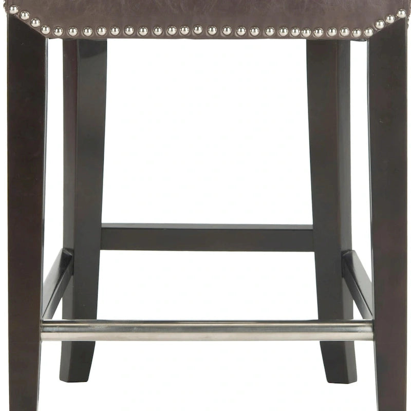 Tabouret de comptoir en similicuir noir 23 pouces - 18.7 l x 23 P x 36.4 H - 19Lx23Px36H