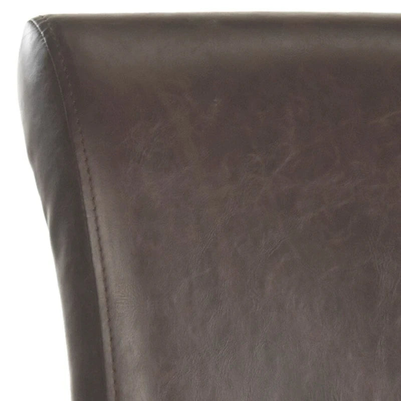 Tabouret de comptoir en similicuir noir 23 pouces - 18.7 l x 23 P x 36.4 H - 19Lx23Px36H