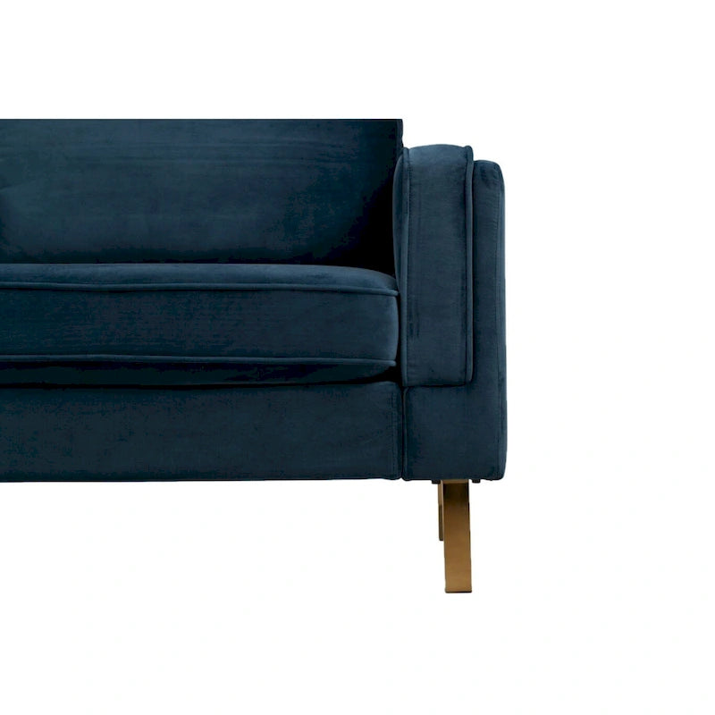 Fauteuil en velours vert avec pieds finition dorée