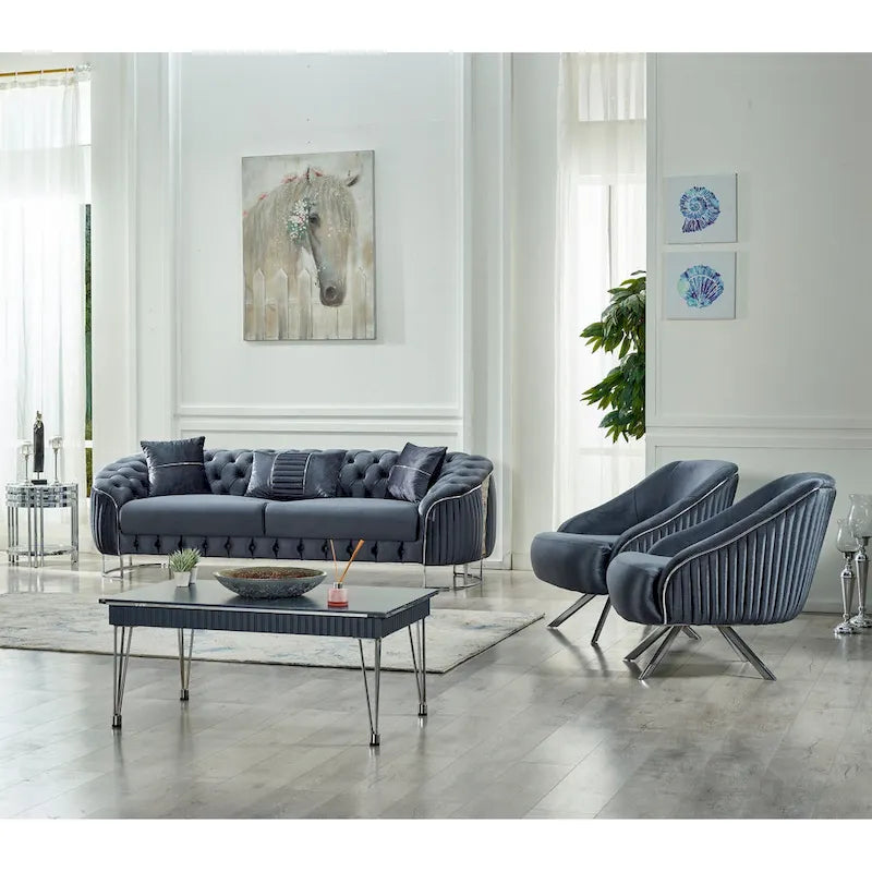 Chaise de salon moderne et confortable Lucca