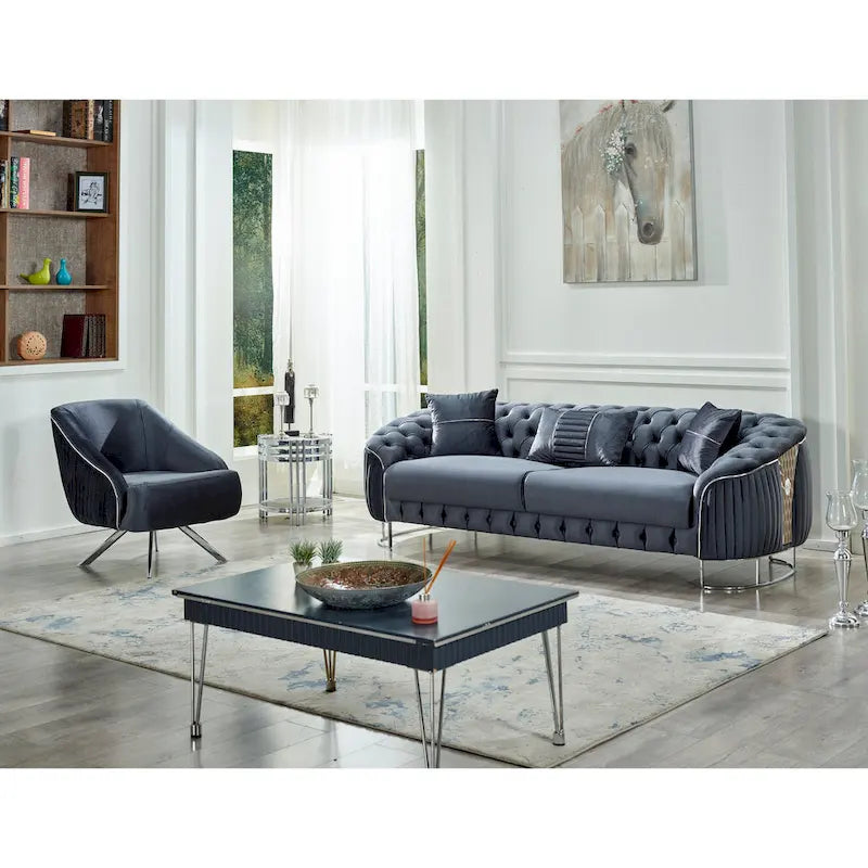 Chaise de salon moderne et confortable Lucca