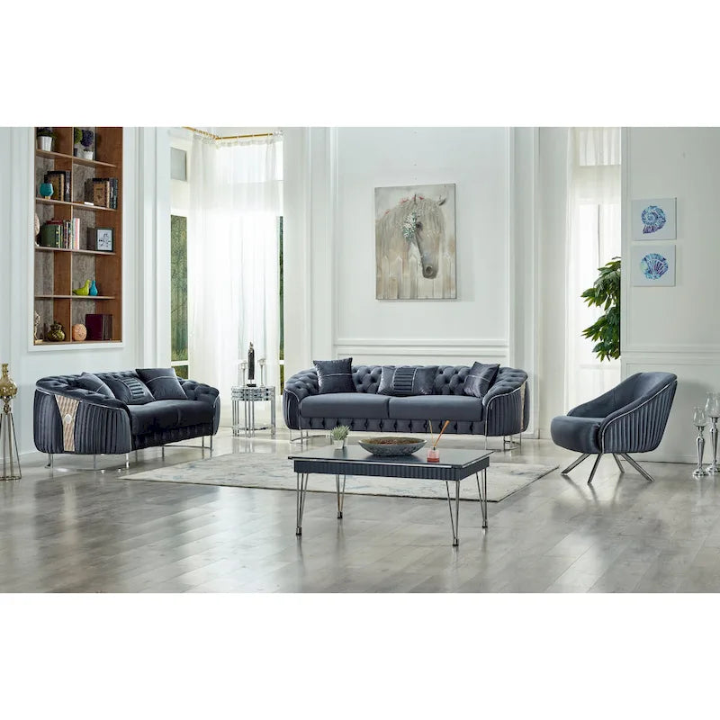 Chaise de salon moderne et confortable Lucca