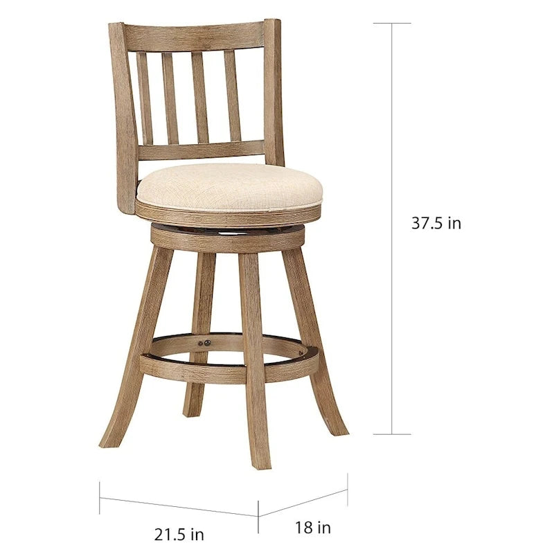 Tabouret de comptoir pivotant Sheldon
