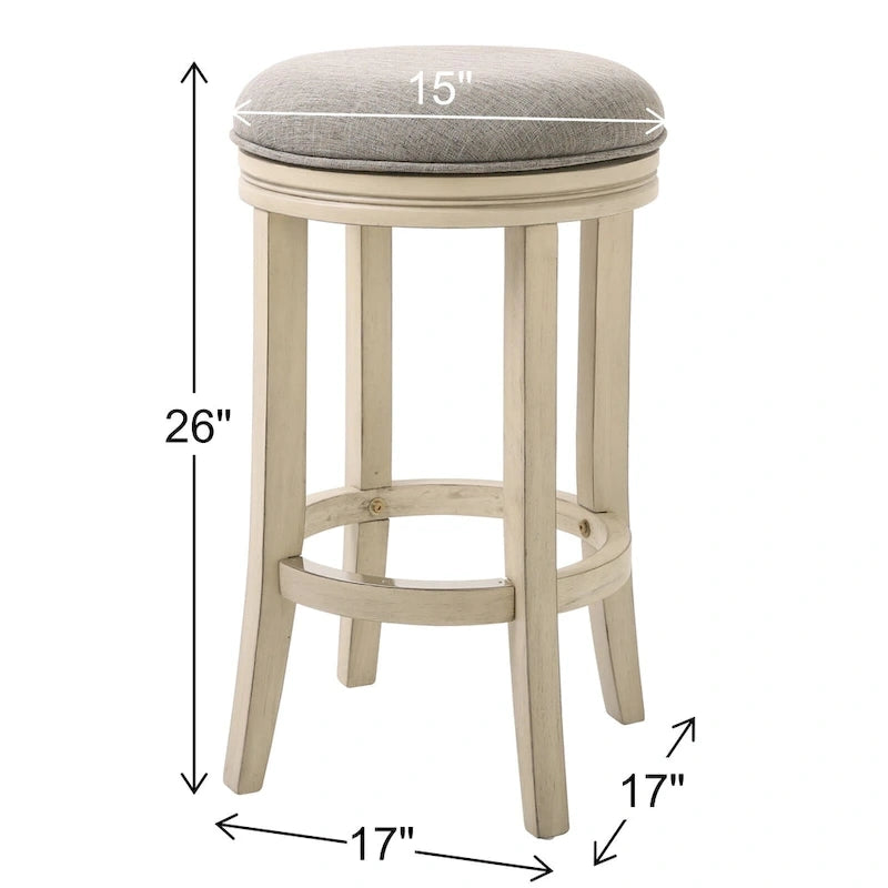 Tabouret de bar pivotant à 360 degrés de 66 cm (hauteur comptoir)