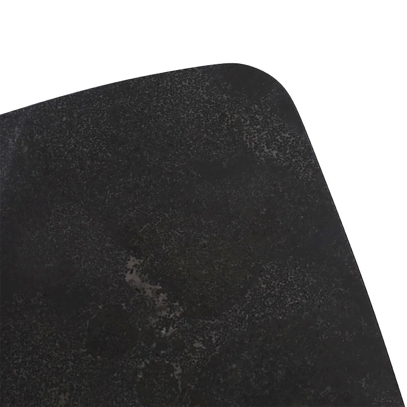 Table basse rectangulaire en marbre noir italien 18 x 43,5 avec pieds en noyer