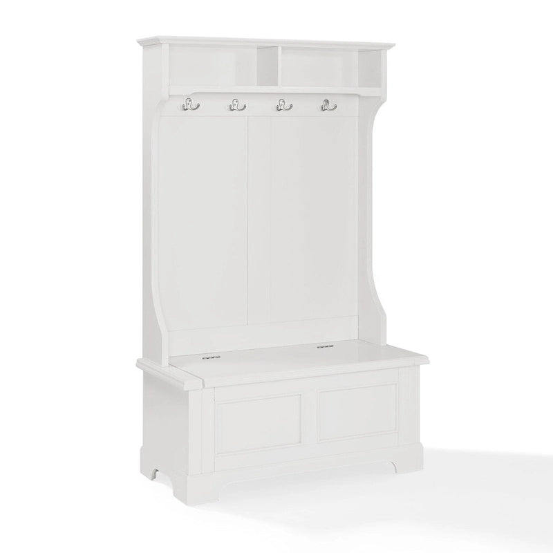 Porte-manteau Campbell Classic blanc en bois