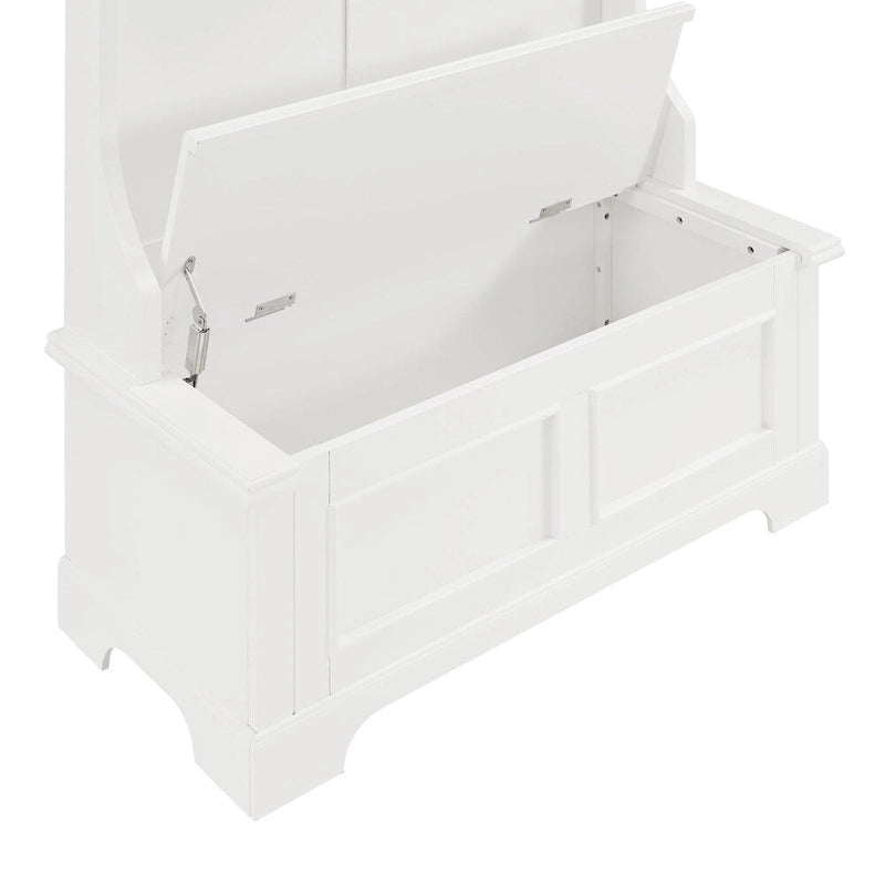 Porte-manteau Campbell Classic blanc en bois