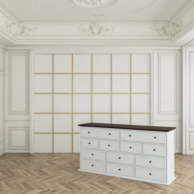 Commode Legant à 12 tiroirs pour un accent décoratif moderne