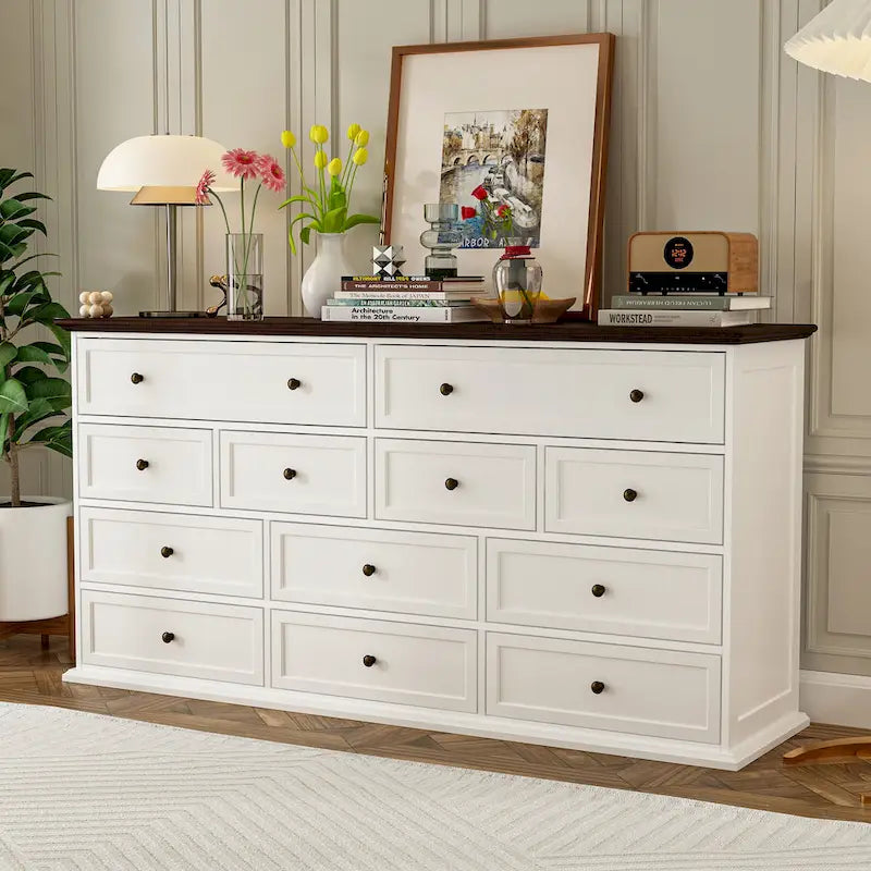 Commode Legant à 12 tiroirs pour un accent décoratif moderne