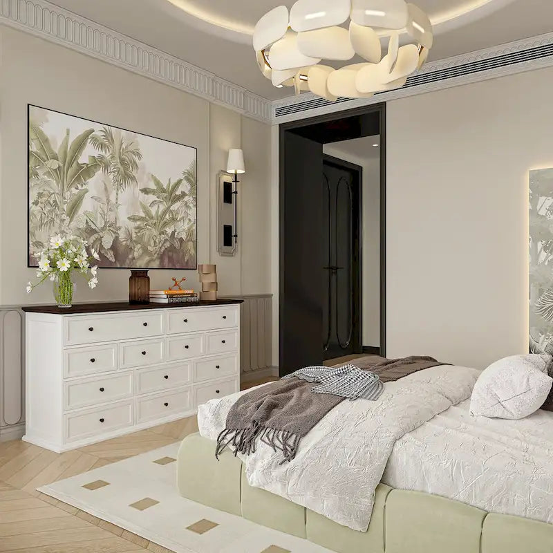 Commode Legant à 12 tiroirs pour un accent décoratif moderne