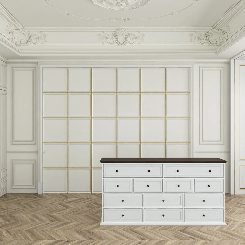 Commode Legant à 12 tiroirs pour un accent décoratif moderne