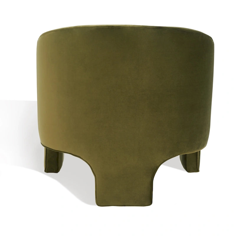 Fauteuil d'appoint en velours - 30 L x 28 P x 30 H - 30Lx28Px30H