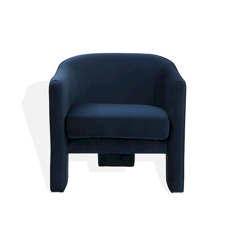 Fauteuil d'appoint en velours - 30 L x 28 P x 30 H - 30Lx28Px30H