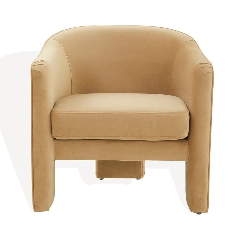Fauteuil d'appoint en velours - 30 L x 28 P x 30 H - 30Lx28Px30H