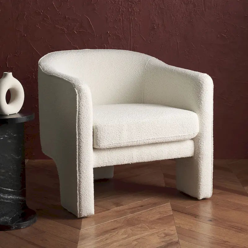 Fauteuil d'appoint en velours - 30 L x 28 P x 30 H - 30Lx28Px30H