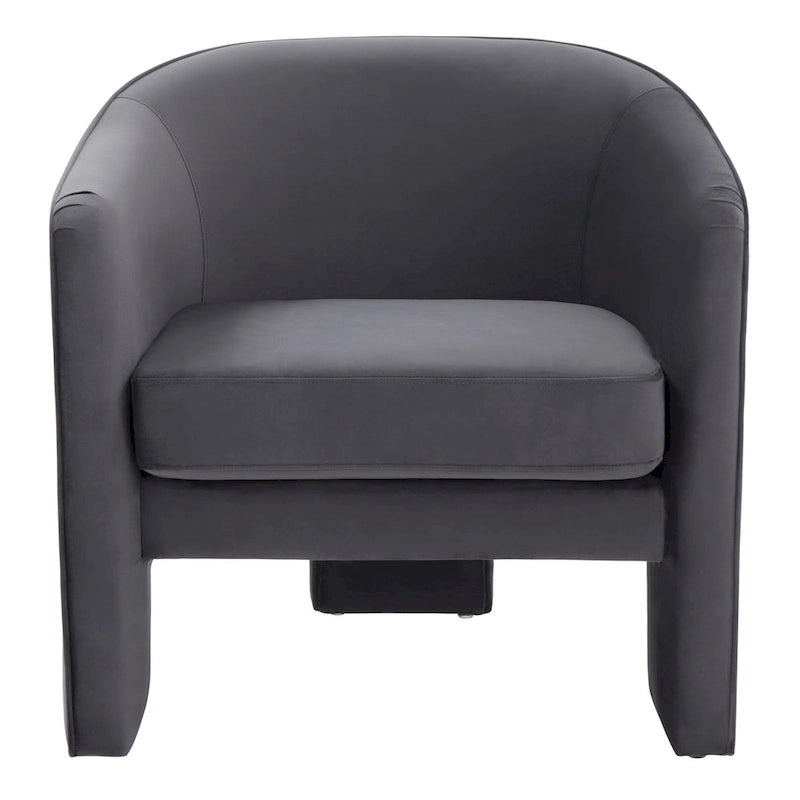 Fauteuil d'appoint en velours - 30 L x 28 P x 30 H - 30Lx28Px30H
