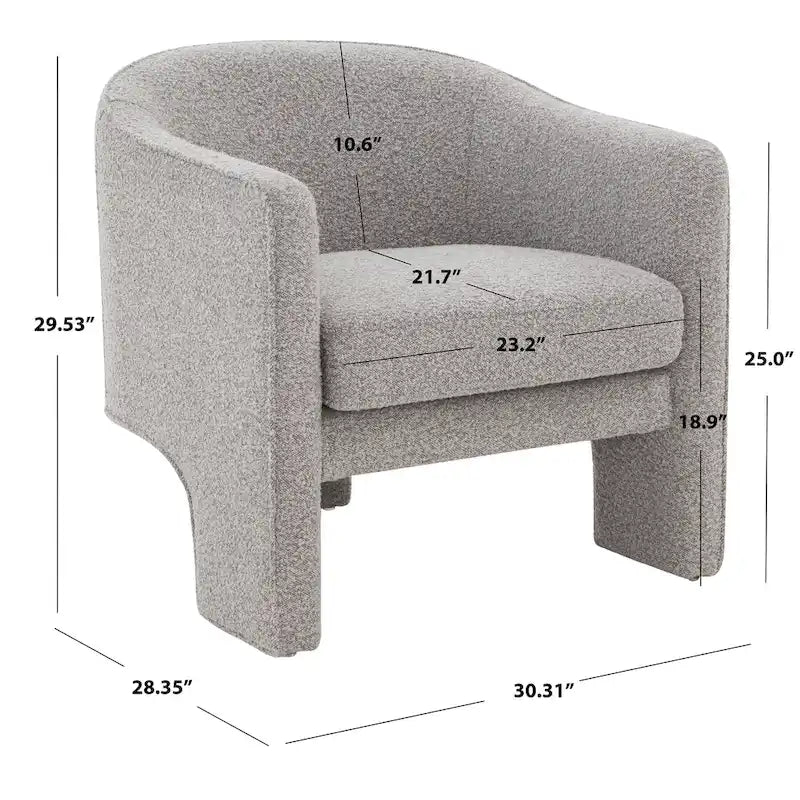 Fauteuil d'appoint en velours - 30 L x 28 P x 30 H - 30Lx28Px30H