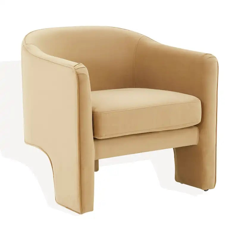 Fauteuil d'appoint en velours - 30 L x 28 P x 30 H - 30Lx28Px30H