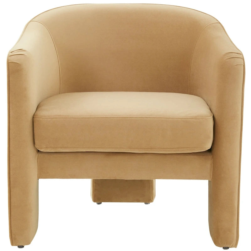 Fauteuil d'appoint en velours - 30 L x 28 P x 30 H - 30Lx28Px30H