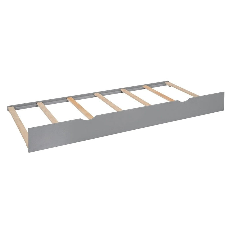 Lit Queen Size en Bois avec Rangement Tout-en-un, Étagère et Prises