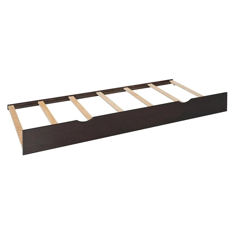 Lit Queen Size en Bois avec Rangement Tout-en-un, Étagère et Prises