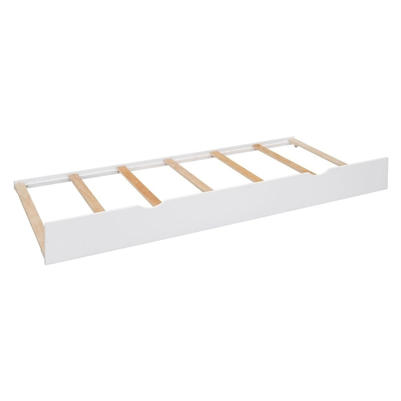 Lit Queen Size en Bois avec Rangement Tout-en-un, Étagère et Prises
