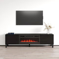 Meuble TV avec cheminée