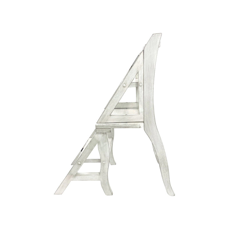 Chaise de bibliothèque pliante - Blanc antique