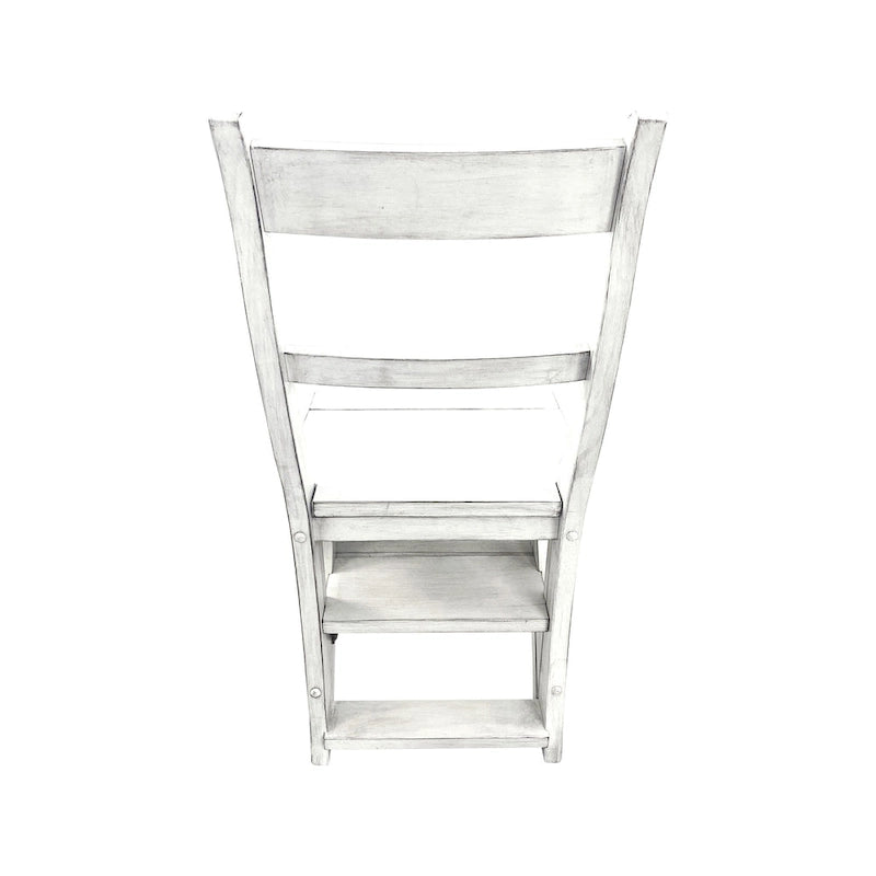 Chaise de bibliothèque pliante - Blanc antique