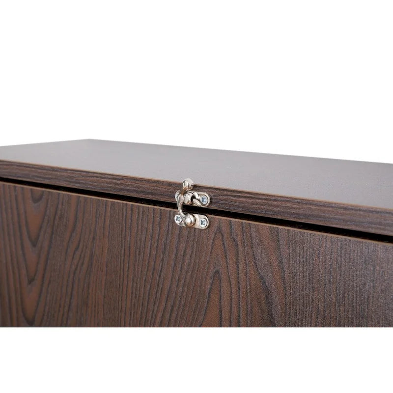 Bureau mural rabattable pour ordinateur portable avec étagères