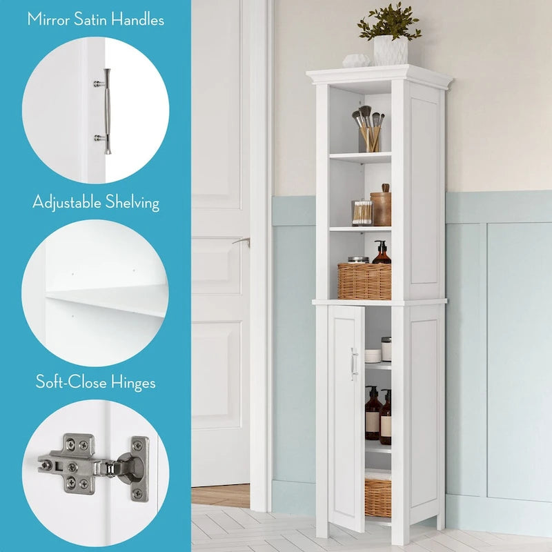Meuble de rangement haut de salle de bain à porte unique