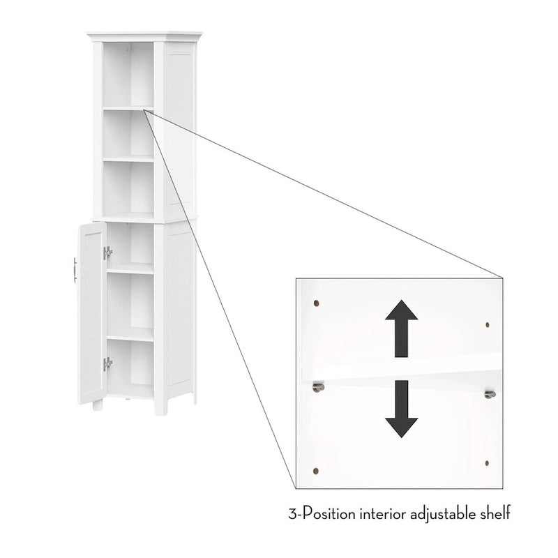 Meuble de rangement haut de salle de bain à porte unique