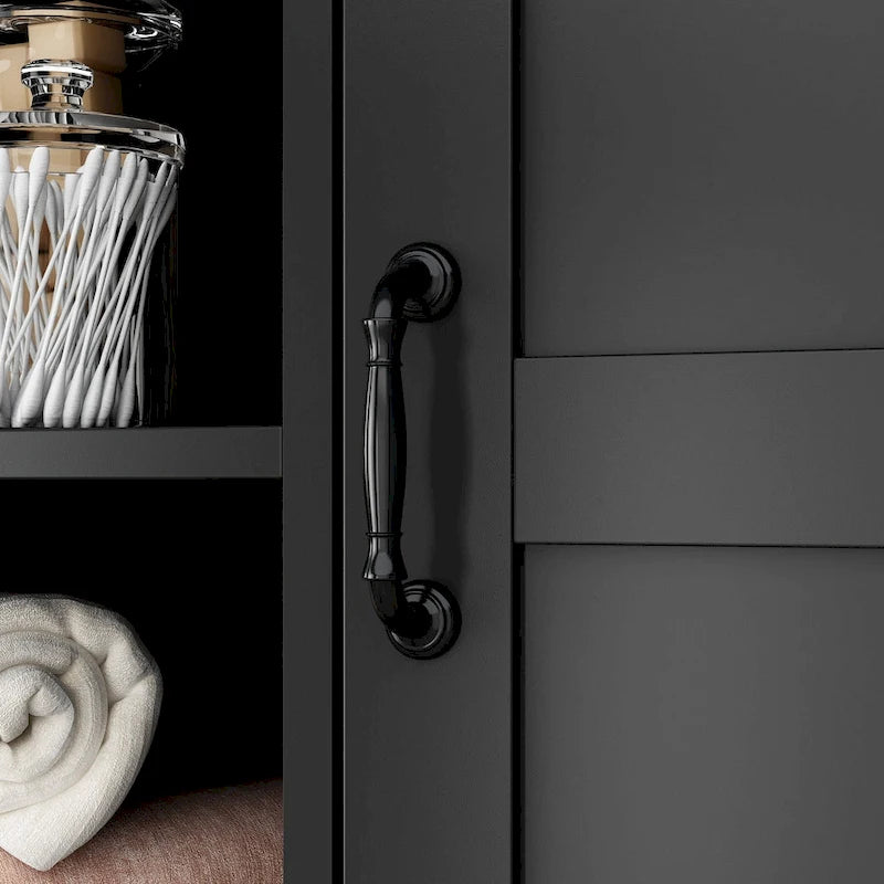 Meuble de buffet blanc élégant avec tiroirs rotatifs Meuble de buanderie