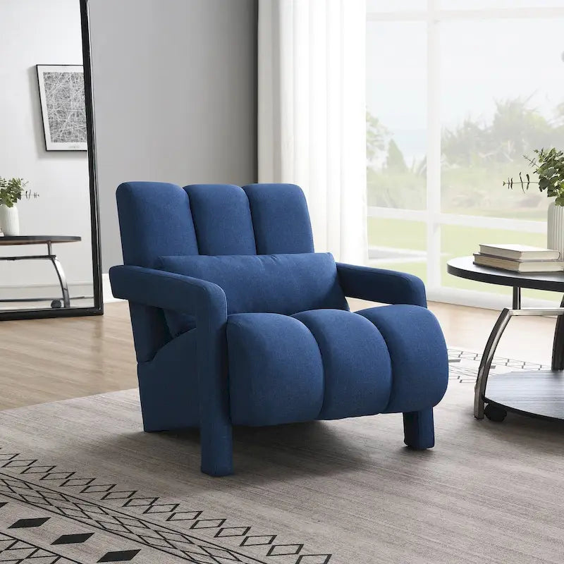 Fauteuil d'appoint moderne rembourré avec coussin
