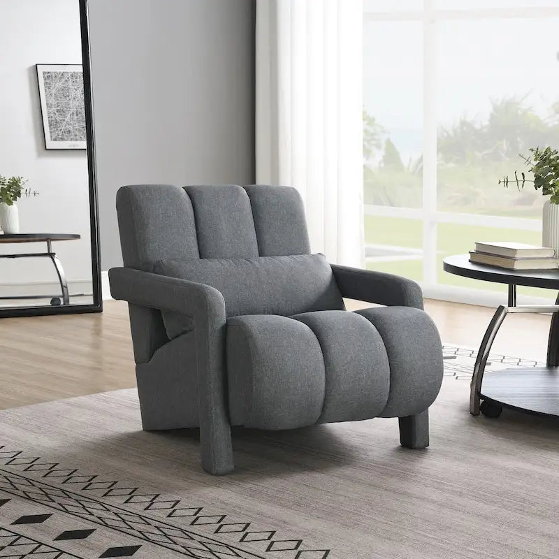 Fauteuil d'appoint moderne rembourré avec coussin