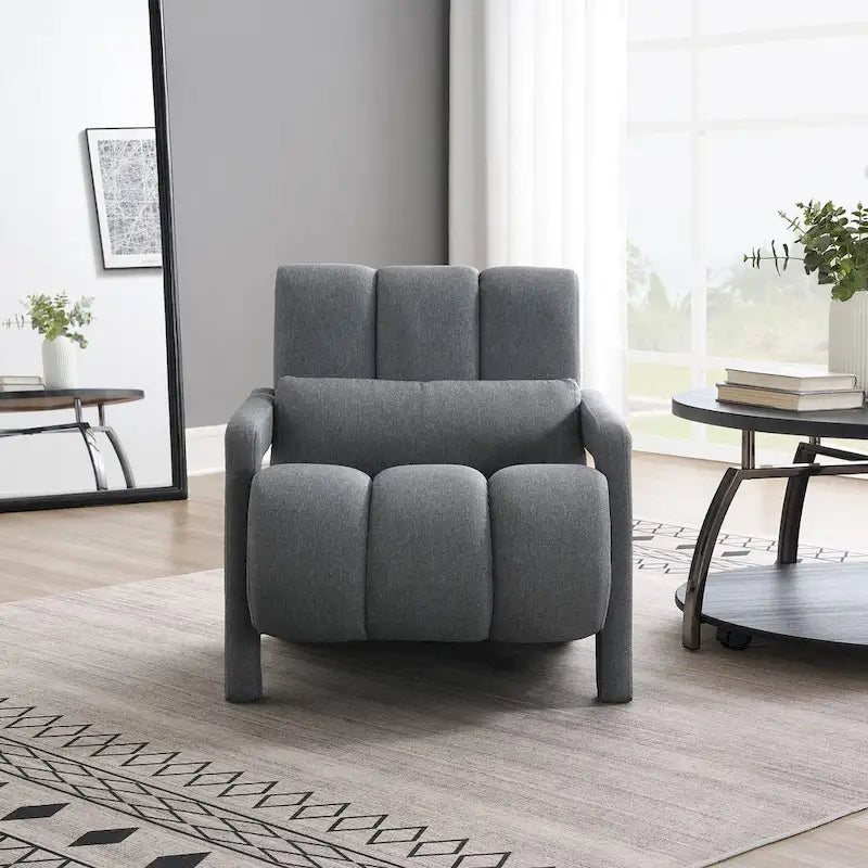 Fauteuil d'appoint moderne rembourré avec coussin