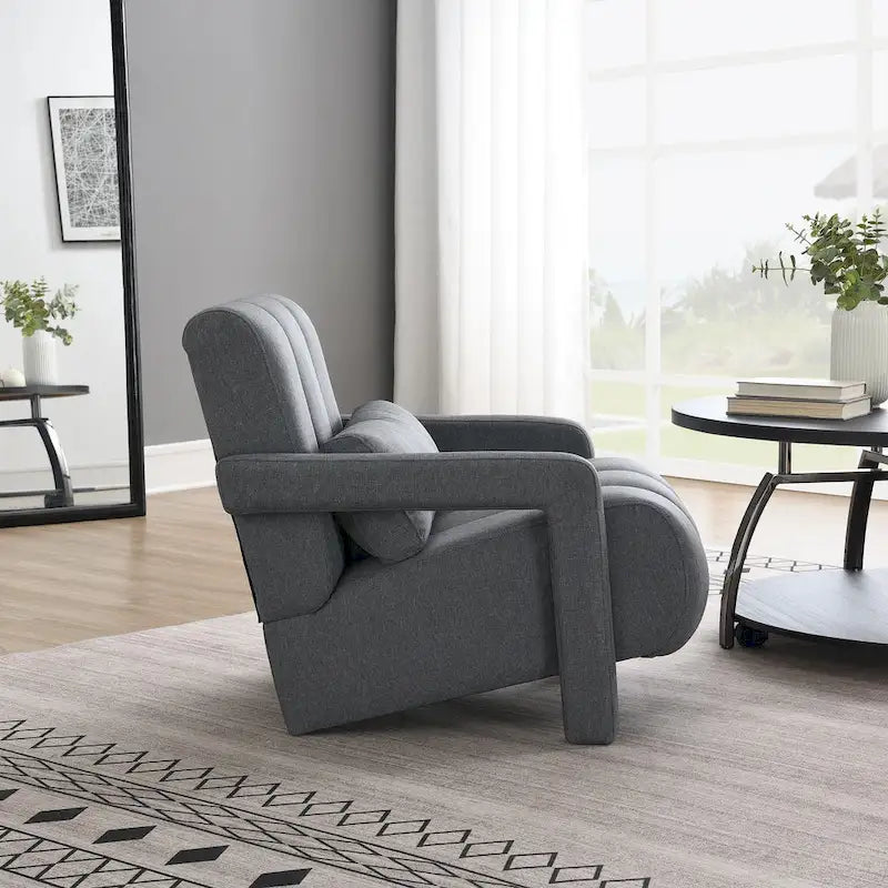 Fauteuil d'appoint moderne rembourré avec coussin