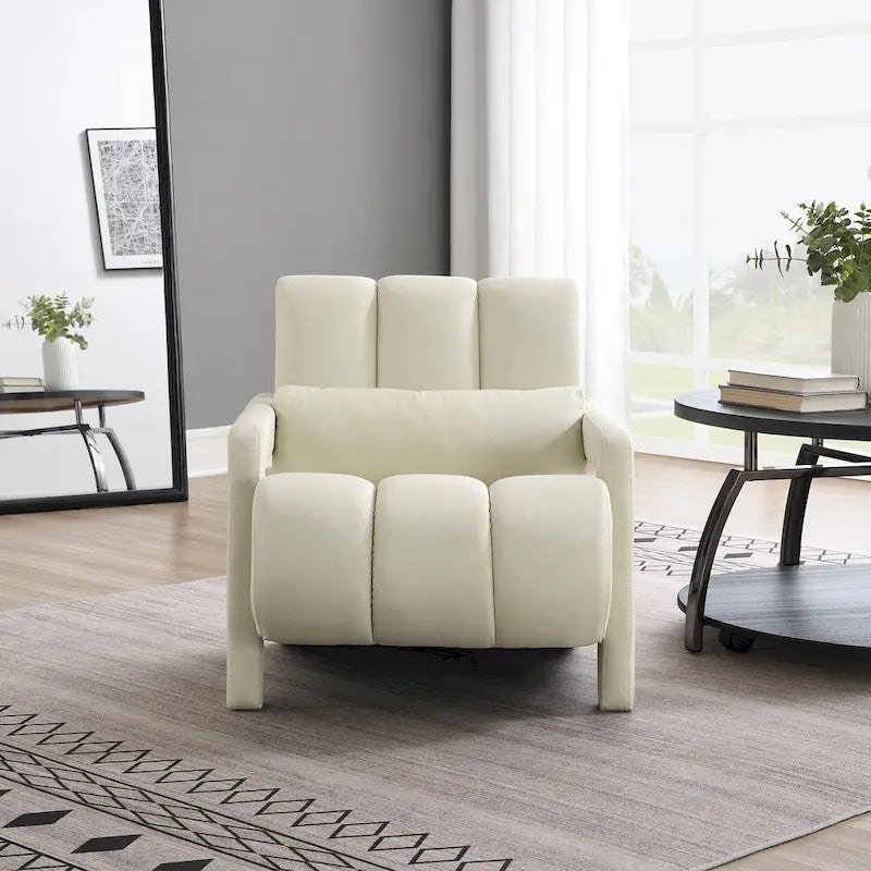 Fauteuil d'appoint moderne rembourré avec coussin
