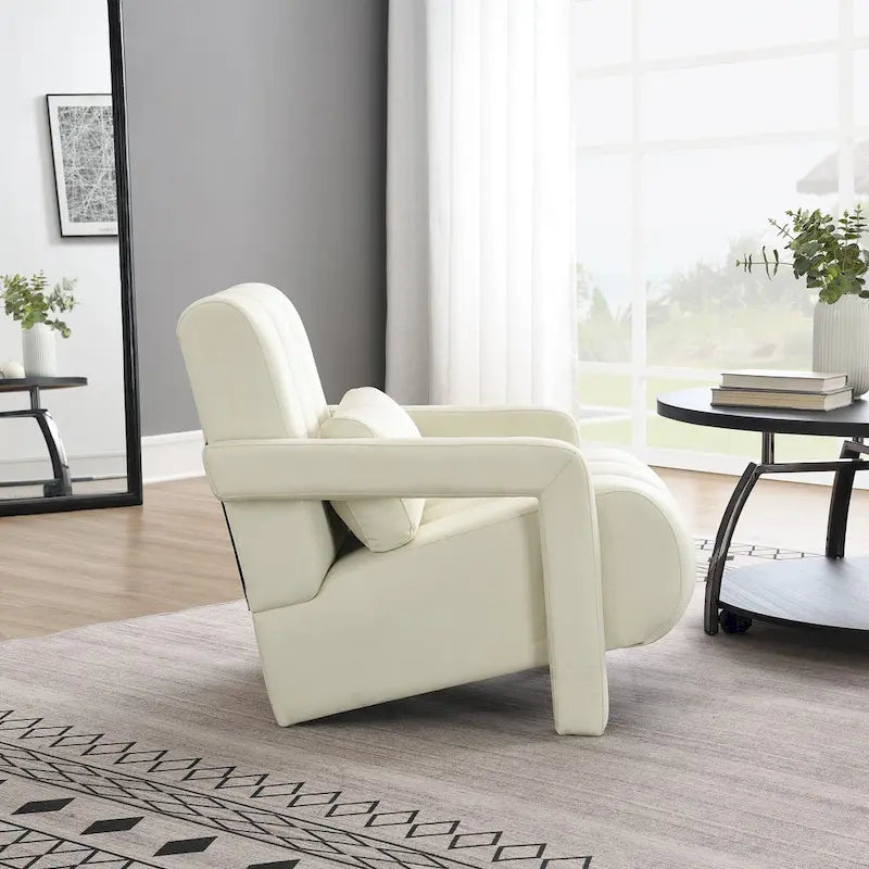 Fauteuil d'appoint moderne rembourré avec coussin