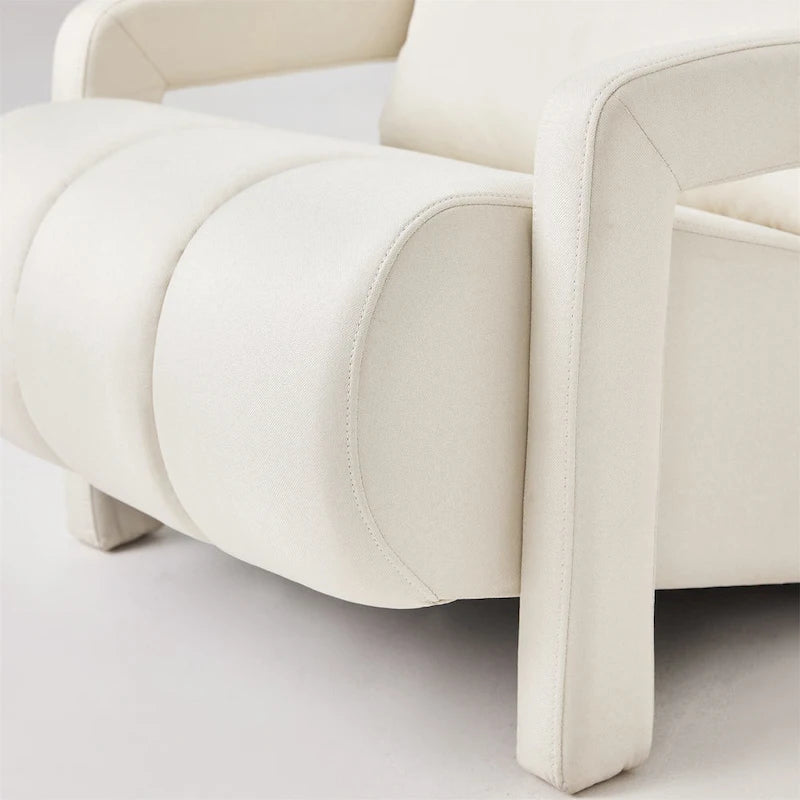 Fauteuil d'appoint moderne rembourré avec coussin