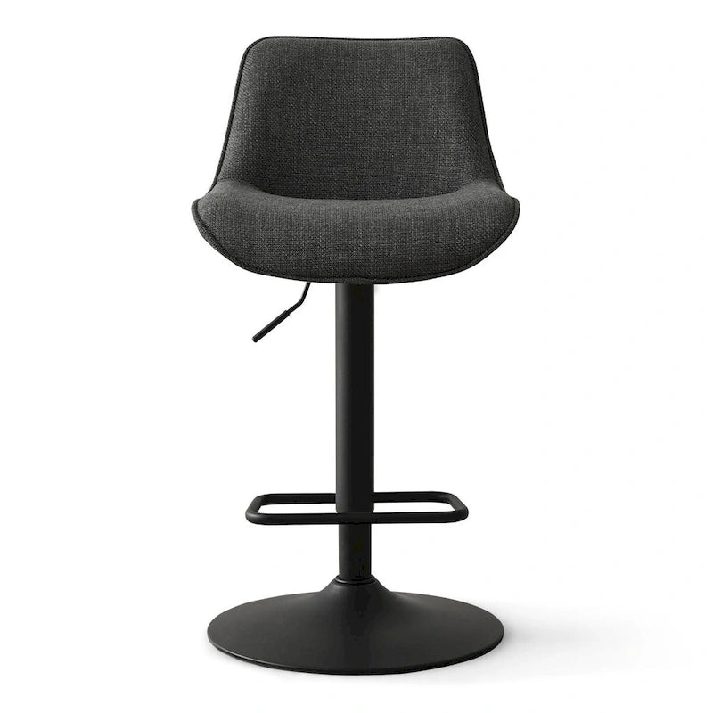 Tabouret de bar pivotant réglable en hauteur à base de 18 po plus large, lot de 2