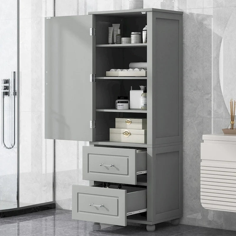 Meuble de rangement haut de salle de bain, Meuble de rangement sur pied